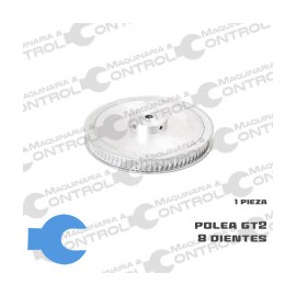 Polea dentada GT2 80 dientes para banda 6mm