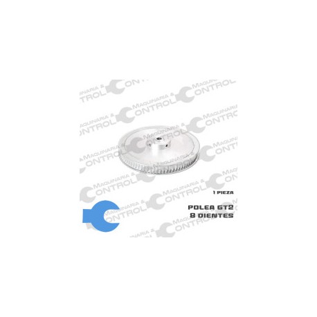 Polea dentada GT2 80 dientes para banda 6mm
