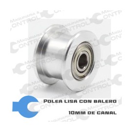 Polea loca lisa Conducida para banda 15mm