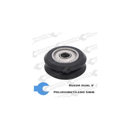 Rueda Delrin Tipo Dual  V