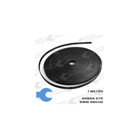 Banda GT2 6mm de ancho  Reforzada con acero