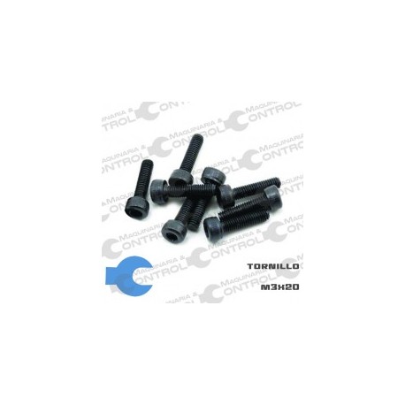 Tornillo M3 x  20 hexagonal