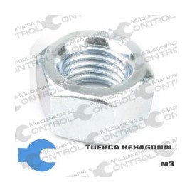 Tuerca hexagonal m3