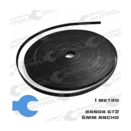 Banda GT2 6mm de ancho reforzada fibra de vidrio