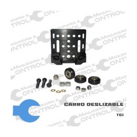 Carro deslizante con 3 Ruedas y soporte para banda  V Slot 2020 DA