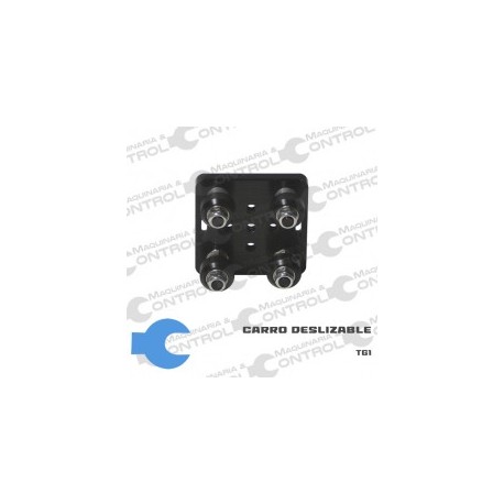 Carro deslizante con 4 Ruedas y soporte para banda V Slot 2020 xia