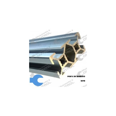 Perfil de aluminio estructural 2040