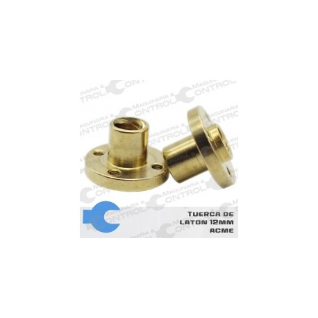 Tuerca con rosca trapezoidal 12mm