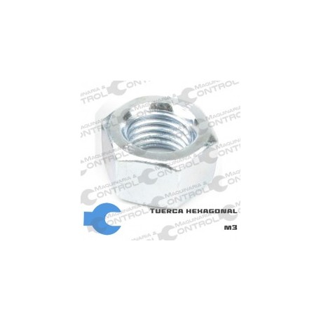 Tuerca hexagonal m3