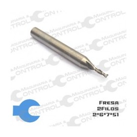 Fresa 2 filos 2x6x7x51