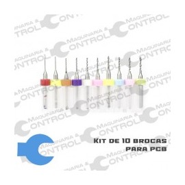 Juego de  10 Brocas para PCB