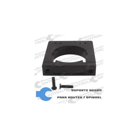 Soporte negro para router / spindel