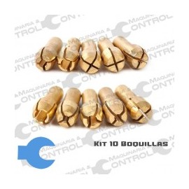 Kit 10 Boquillas Collet Vástago Mandril